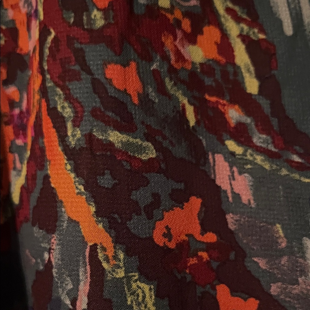 Sandra Darren Multicolor Long Sleeve Dress - Picture 4 of 5